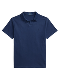 RALPH LAUREN Standard Fit Cotton-Linen Polo Shirt Newport Navy