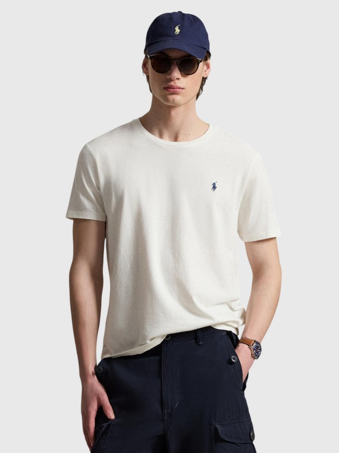 RALPH LAUREN Standard Fit Cotton-Linen T-Shirt Nevis