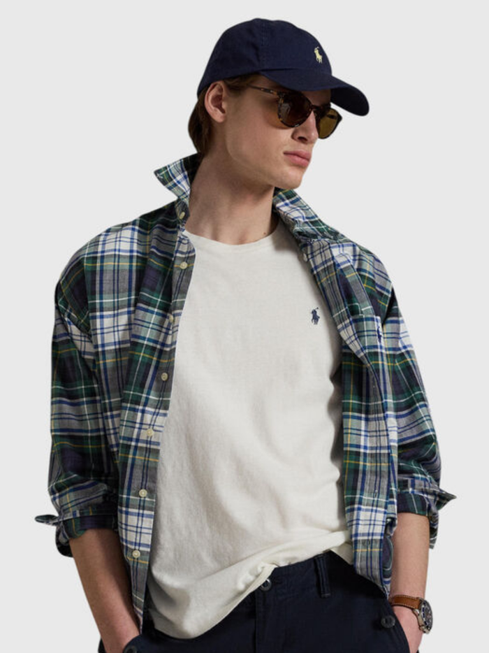 RALPH LAUREN Standard Fit Cotton-Linen T-Shirt Nevis