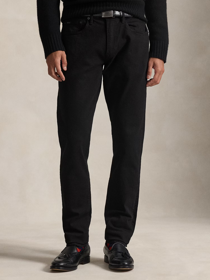RALPH LAUREN Sullivan 5-Pocket Denim Jeans Black - MAISONDEFASHION.COM