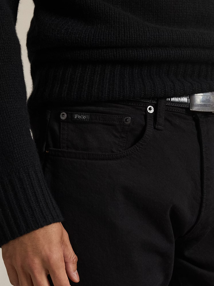 RALPH LAUREN Sullivan 5-Pocket Denim Jeans Black - MAISONDEFASHION.COM