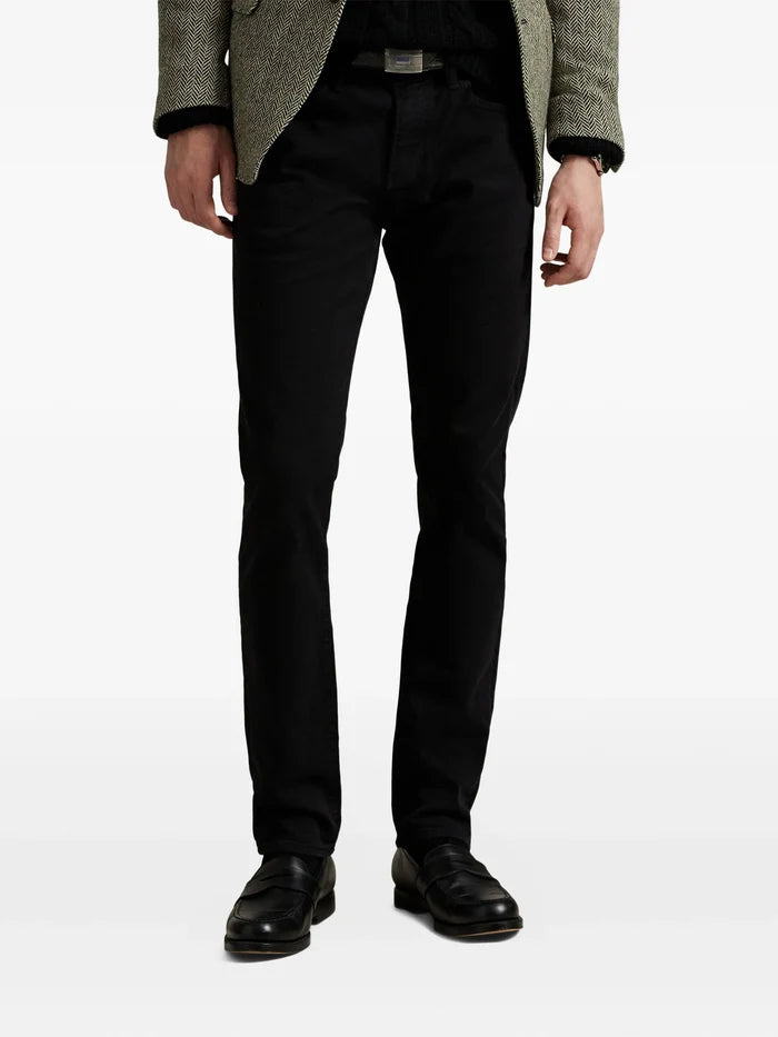 RALPH LAUREN Sullivan Full Length Slim Jeans Black - MAISONDEFASHION.COM