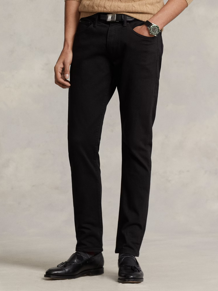 RALPH LAUREN Sullivan Slim Denim Jeans Black - MAISONDEFASHION.COM