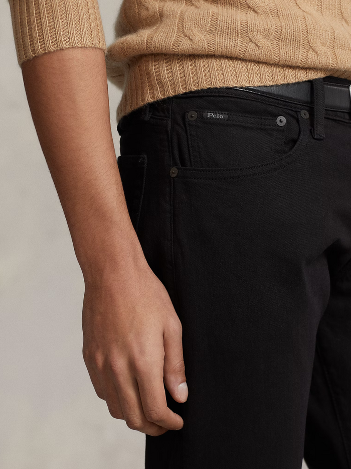 RALPH LAUREN Sullivan Slim Denim Jeans Black - MAISONDEFASHION.COM