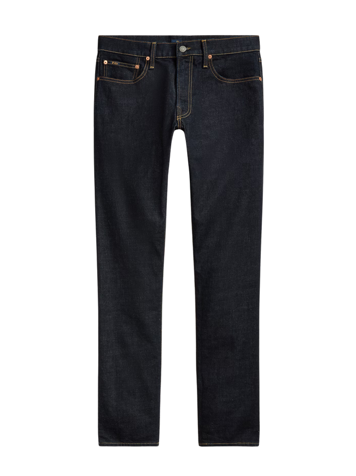 RALPH LAUREN Sullivan Slim Polo Pony Stretch Jeans Rinse Stretch Navy - MAISONDEFASHION.COM