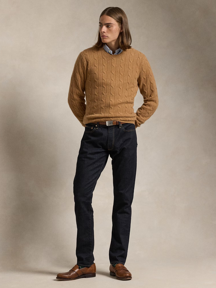 RALPH LAUREN Sullivan Slim Polo Pony Stretch Jeans Rinse Stretch Navy - MAISONDEFASHION.COM