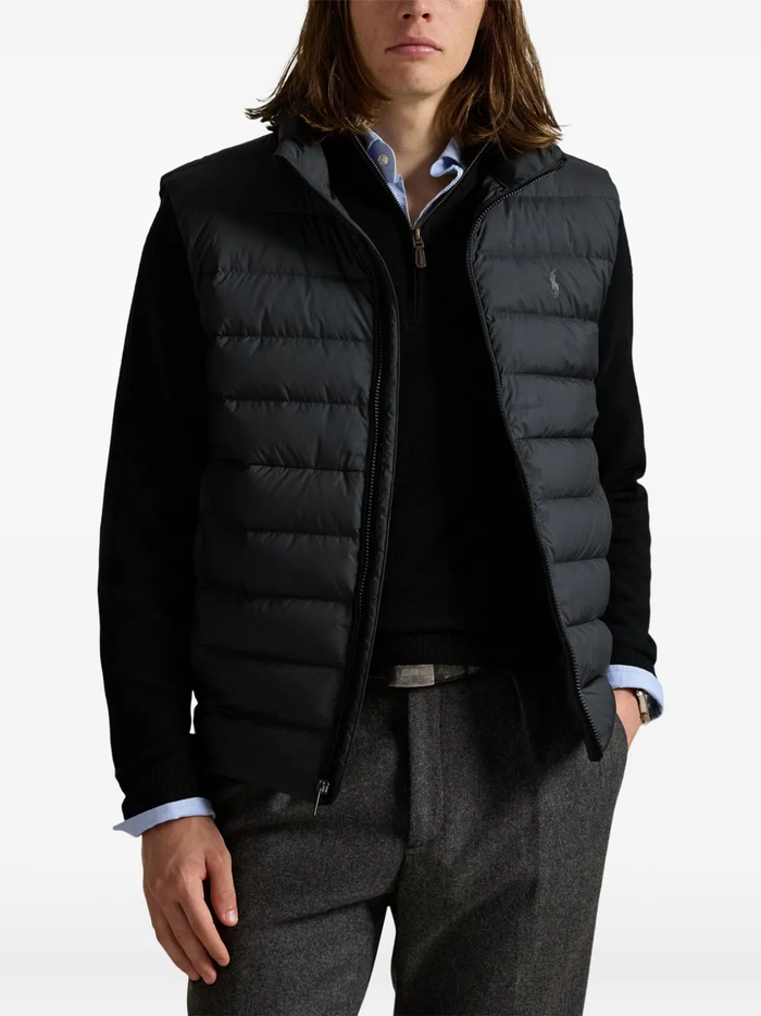 RALPH LAUREN The Colden Packable Down Vest Polo Black