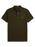 RALPH LAUREN The Iconic Custom Slim Fit Mesh Polo Company Olive