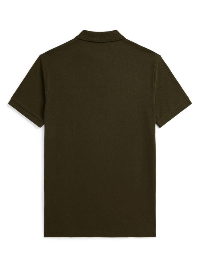 RALPH LAUREN The Iconic Custom Slim Fit Mesh Polo Company Olive