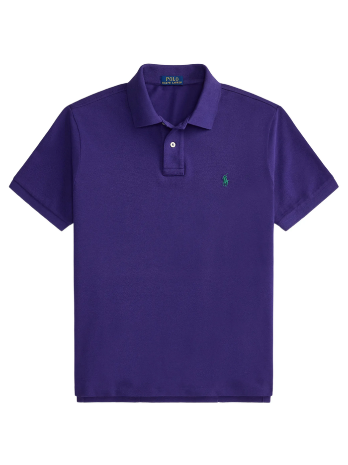 RALPH LAUREN The Iconic Custom Slim Fit Mesh Polo Medieval Purple