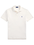 RALPH LAUREN The Iconic Custom Slim Fit Mesh Polo Pale Cream