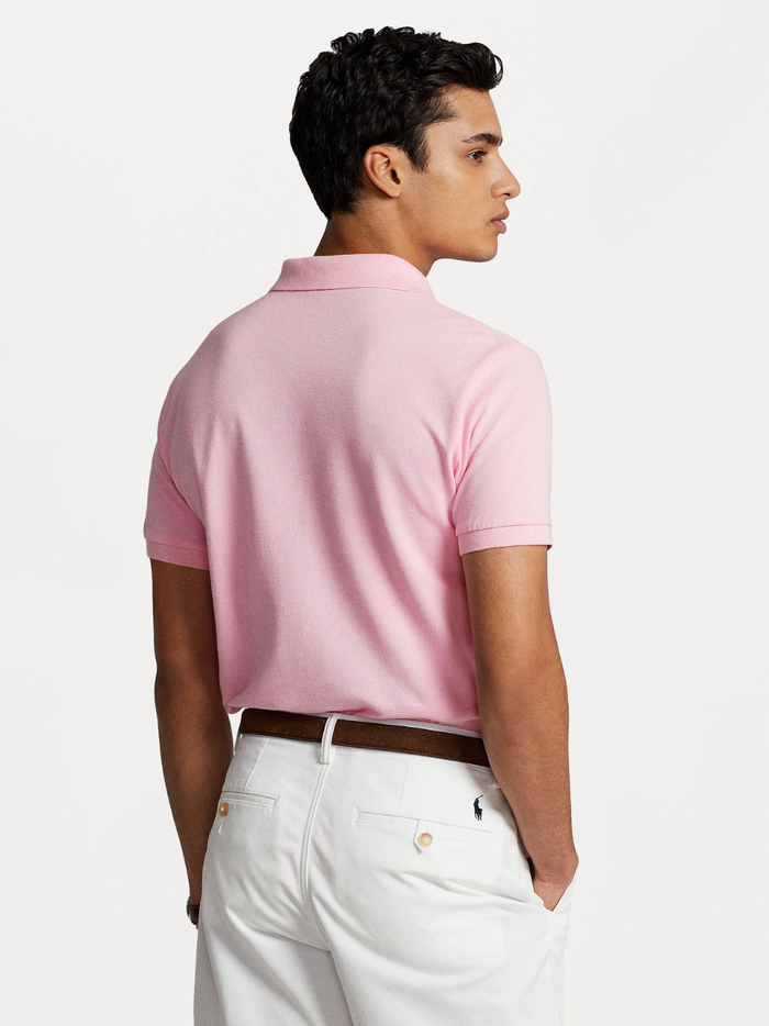 RALPH LAUREN The Iconic Custom Slim Fit Mesh Polo Terrace Pink
