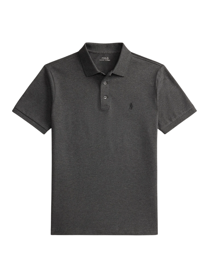 RALPH LAUREN The Iconic Custom Slim Fit Mesh Polo Windsor Heather