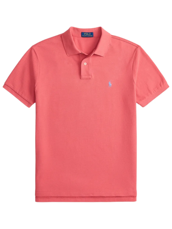 RALPH LAUREN The Iconic Mesh Polo Red - MAISONDEFASHION.COM