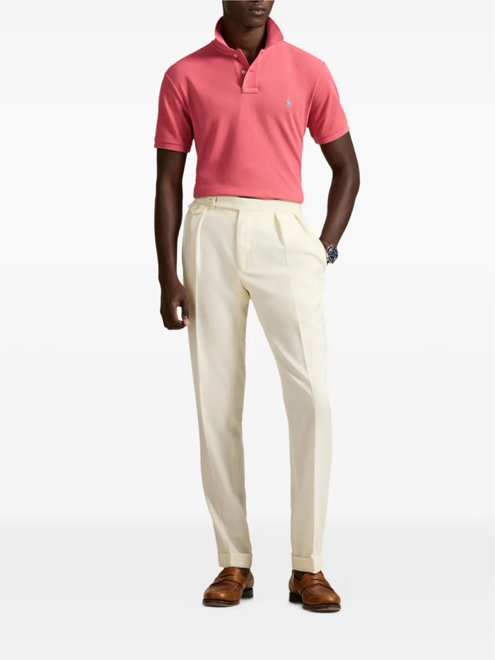 RALPH LAUREN The Iconic Mesh Polo Red - MAISONDEFASHION.COM