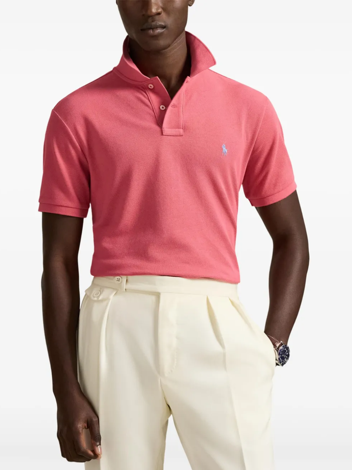RALPH LAUREN The Iconic Mesh Polo Red - MAISONDEFASHION.COM