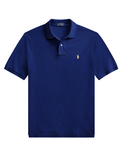 RALPH LAUREN The Iconic Mesh Polo Shirt Autumn Royal/Yellow - MAISONDEFASHION.COM