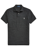 RALPH LAUREN The Iconic Mesh Polo Shirt Black Marl Heather
