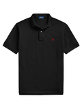 RALPH LAUREN The Iconic Mesh Polo Shirt Black - MAISONDEFASHION.COM