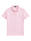 RALPH LAUREN The Iconic Mesh Polo Shirt Carmel Pink/Blue - MAISONDEFASHION.COM
