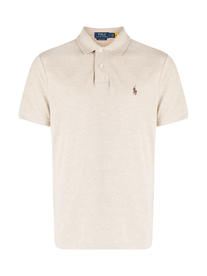 RALPH LAUREN The Iconic Mesh Polo Shirt Expedition Dune Heather