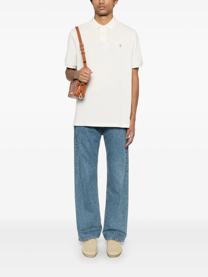RALPH LAUREN The Iconic Mesh Polo Shirt Natural - MAISONDEFASHION.COM