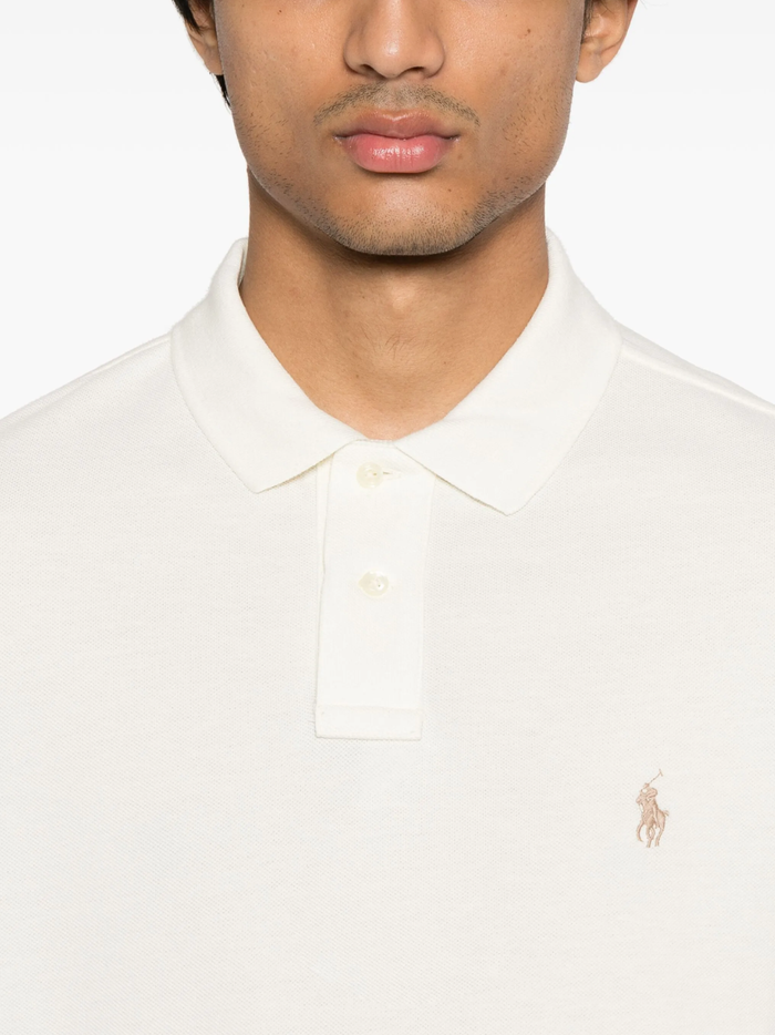 RALPH LAUREN The Iconic Mesh Polo Shirt Natural - MAISONDEFASHION.COM