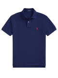 RALPH LAUREN The Iconic Mesh Polo Shirt Newport Navy - MAISONDEFASHION.COM
