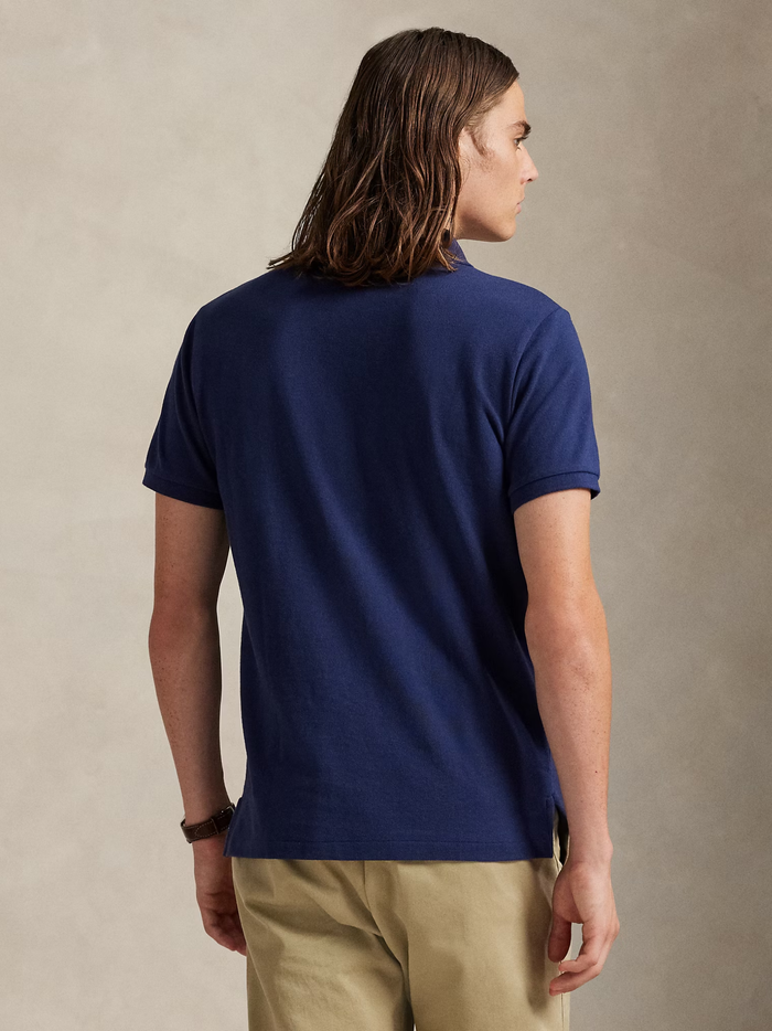 RALPH LAUREN The Iconic Mesh Polo Shirt Newport Navy - MAISONDEFASHION.COM