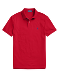 RALPH LAUREN The Iconic Mesh Polo Shirt Red - MAISONDEFASHION.COM