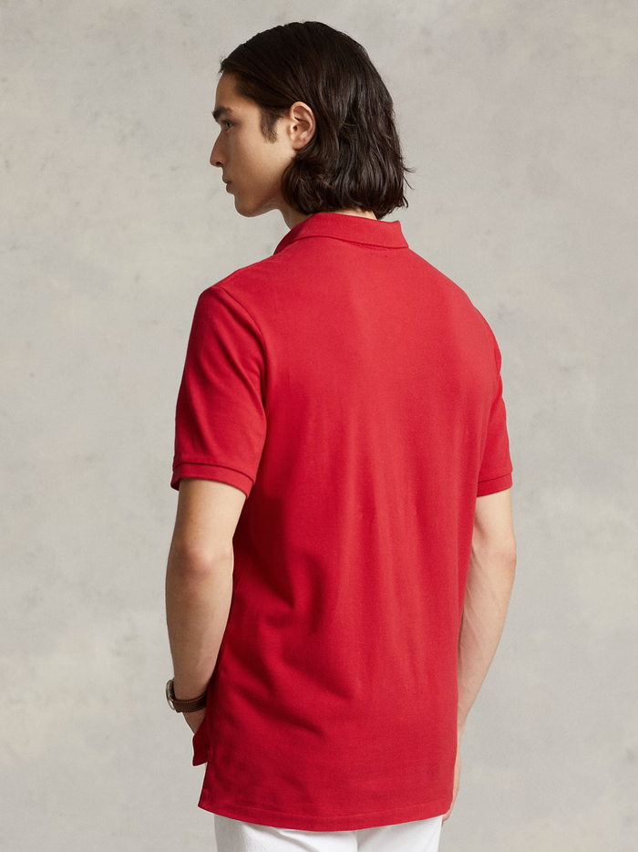 RALPH LAUREN The Iconic Mesh Polo Shirt Red - MAISONDEFASHION.COM