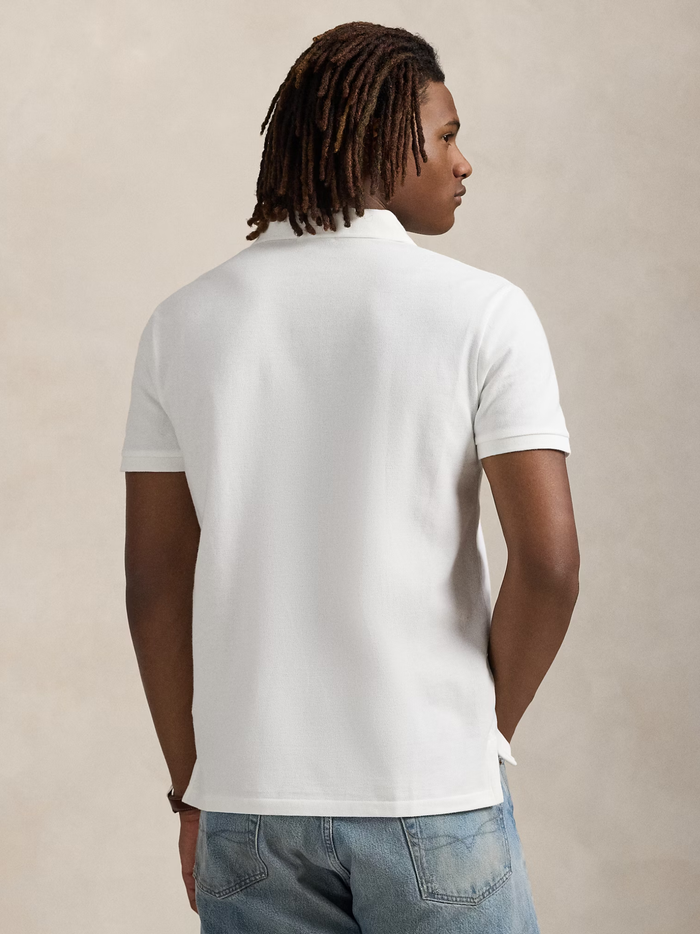 RALPH LAUREN The Iconic Mesh Polo Shirt White - MAISONDEFASHION.COM