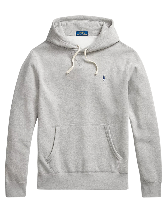RALPH LAUREN The RL Fleece Hoodie Andover Heather - MAISONDEFASHION.COM