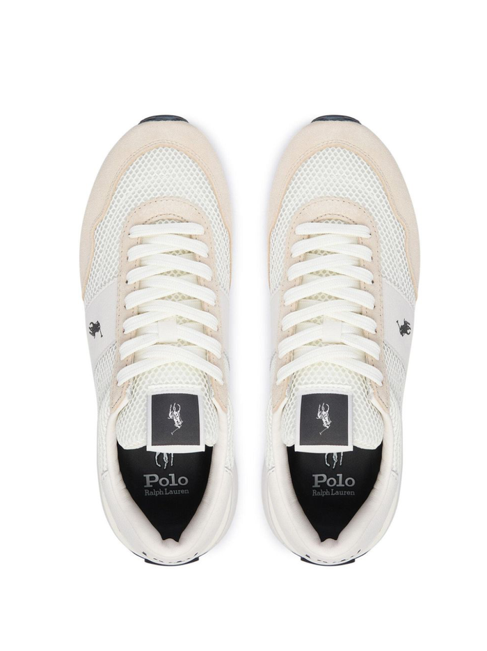 RALPH LAUREN Train 89 Leather-Oxford Sneakers Deckwash White/Cream