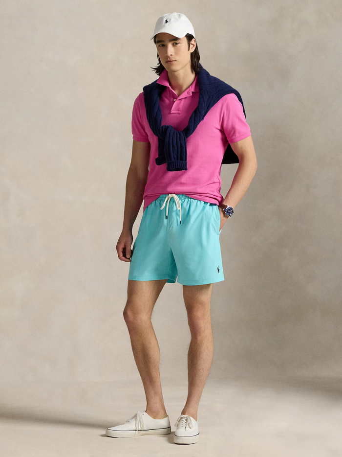 RALPH LAUREN Traveller Swimming Trunks Hammond Blue - MAISONDEFASHION.COM