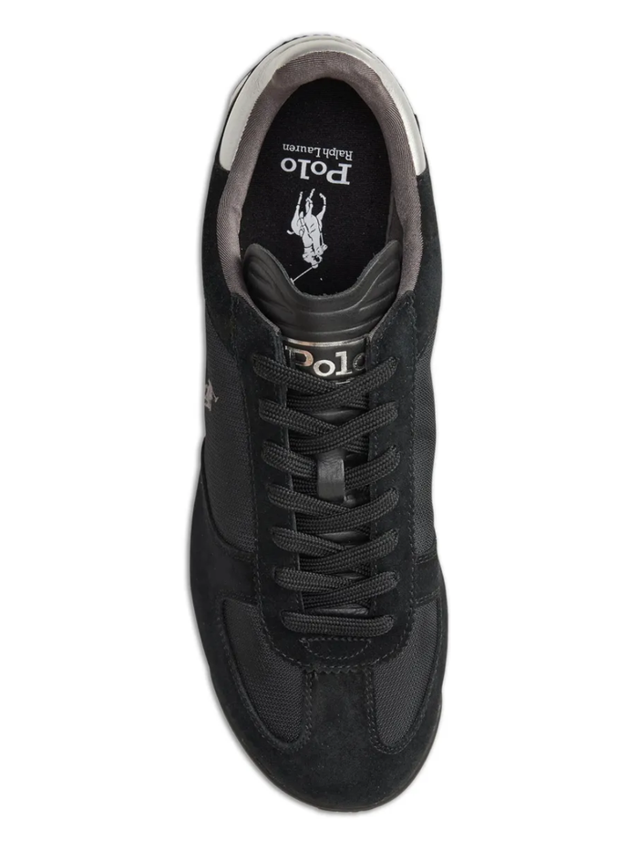 RALPH LAUREN Varick Suede & Oxford Sneakers Black/Grey