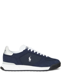 RALPH LAUREN Varick Suede & Oxford Sneakers Navy/White