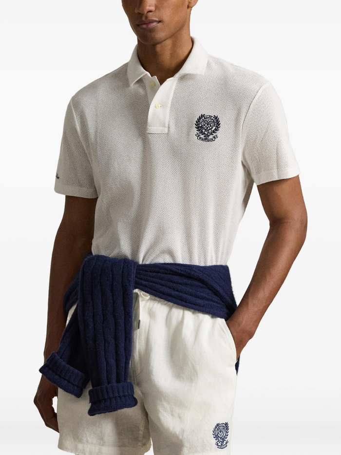 RALPH LAUREN Wimbledon Classic Fit Polo Shirt Deckwash White