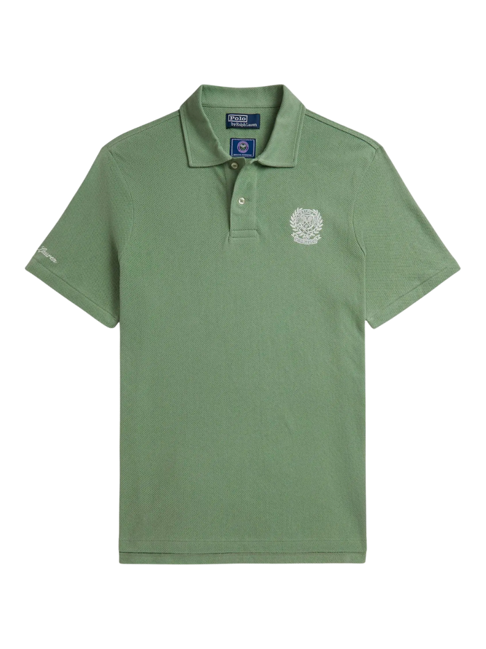 RALPH LAUREN Wimbledon Classic Fit Polo Shirt Outback Green