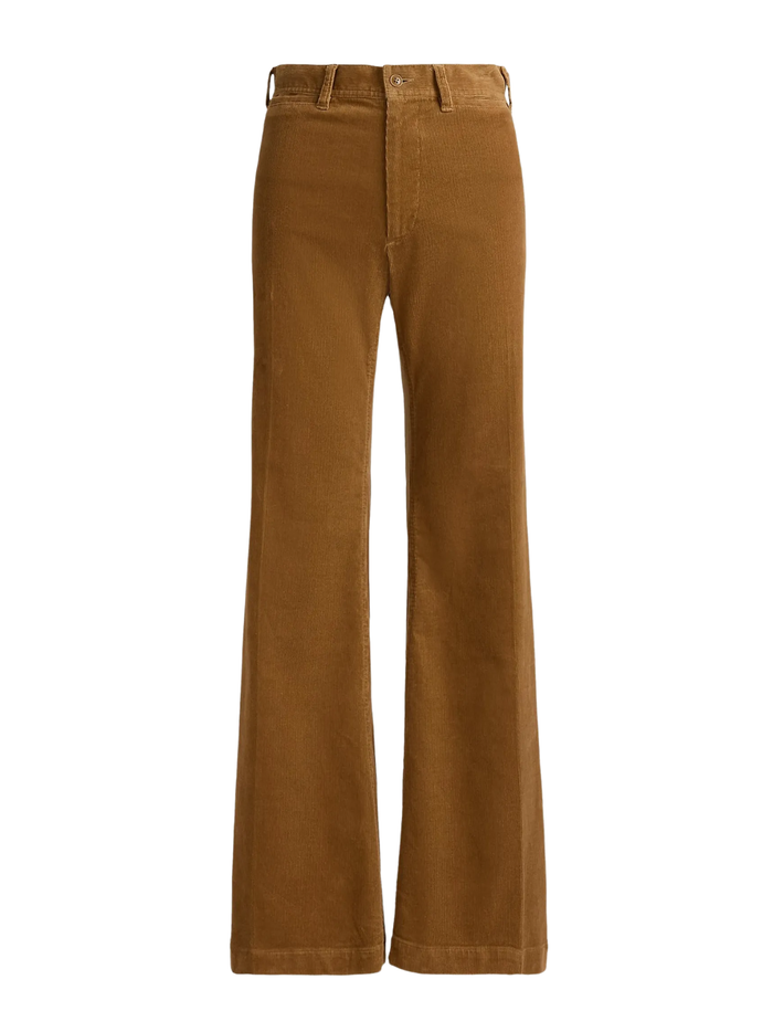 RALPH LAUREN WOMEN Beaton Corduroy Pants Tan
