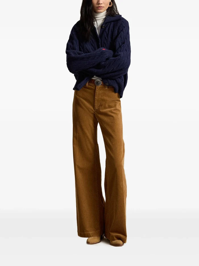 RALPH LAUREN WOMEN Beaton Corduroy Pants Tan