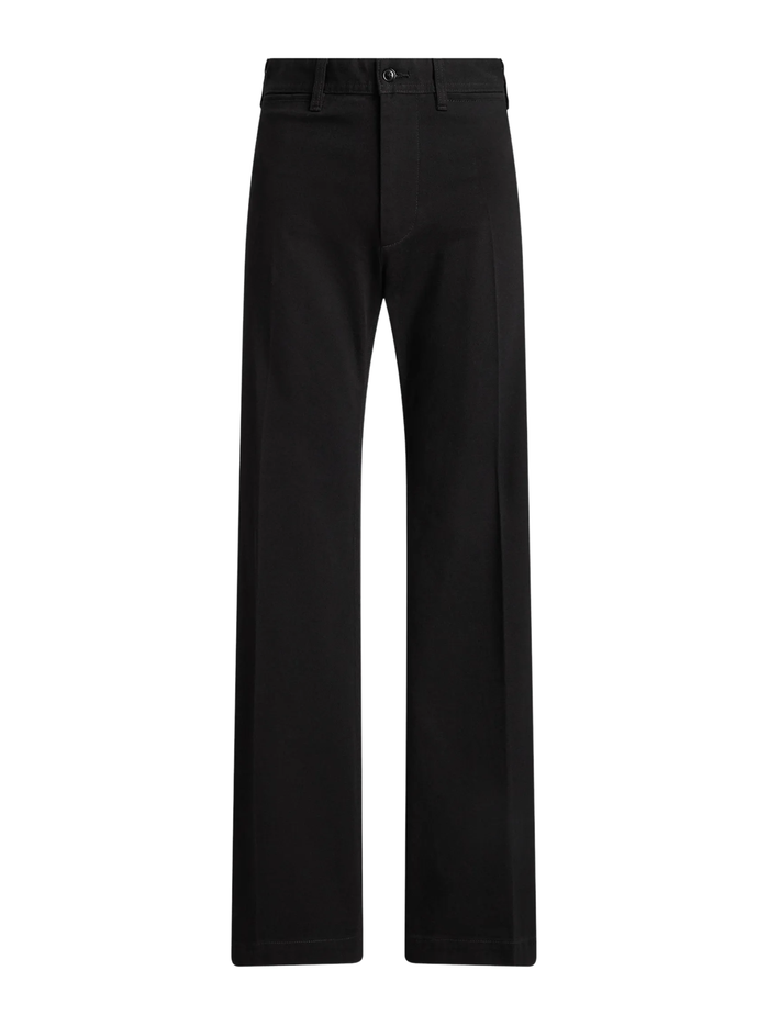 RALPH LAUREN WOMEN Beaton Stretch-Cotton Pants Black