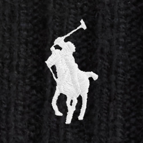 RALPH LAUREN WOMEN Cable-Knit Wool-Cashmere Beanie Black