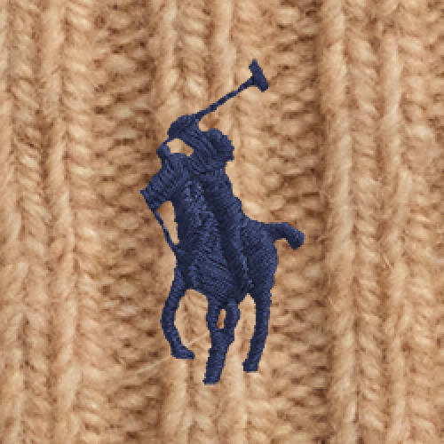 RALPH LAUREN WOMEN Cable-Knit Wool-Cashmere Beanie Camel