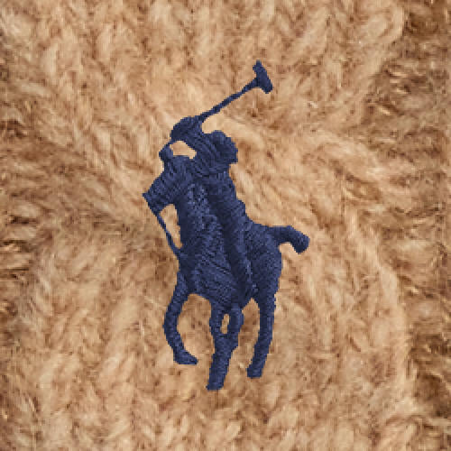 RALPH LAUREN WOMEN Cable-Knit Wool-Cashmere Headband Camel