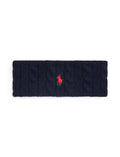 RALPH LAUREN WOMEN Cable-Knit Wool-Cashmere Headband Hunter Navy