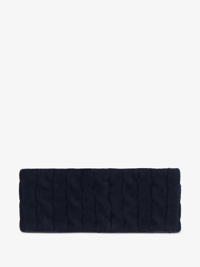 RALPH LAUREN WOMEN Cable-Knit Wool-Cashmere Headband Hunter Navy
