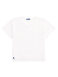 RALPH LAUREN WOMEN Classic Shrunken Fit Jersey Tee White