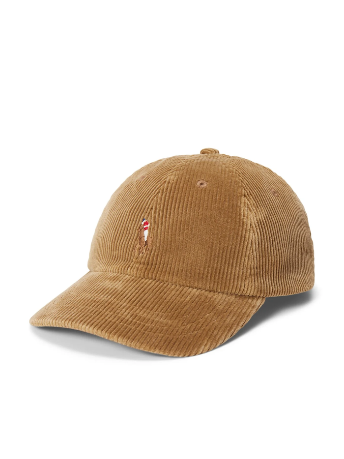 RALPH LAUREN WOMEN Corduroy Ball Cap Dispatch Tan