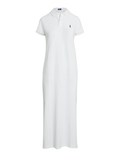 RALPH LAUREN WOMEN Cotton Mesh Polo Dress White